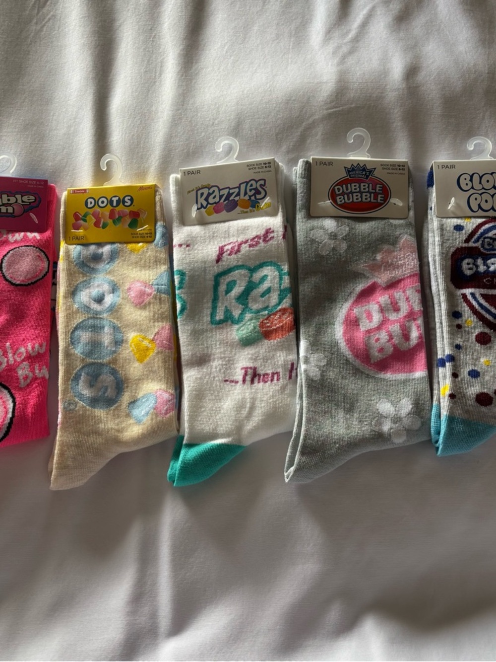 Novelty Candy Logo Crew Socks - Assorted Colors